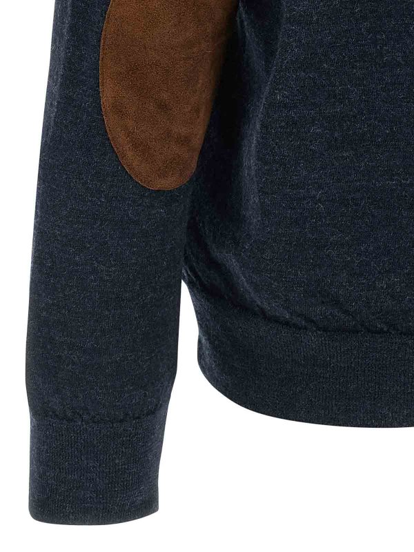 Cardigan in pelle scamosciata shop online: Maison Margiela