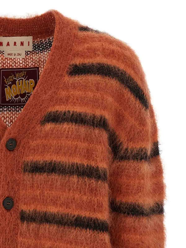 The Best Shops Marni: cardigans - Brushed Striped Cardigan