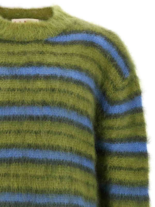 The Best Shops Marni: Strickpullover mit Rundhalsausschnitt - Rundhalspullover - Bunt