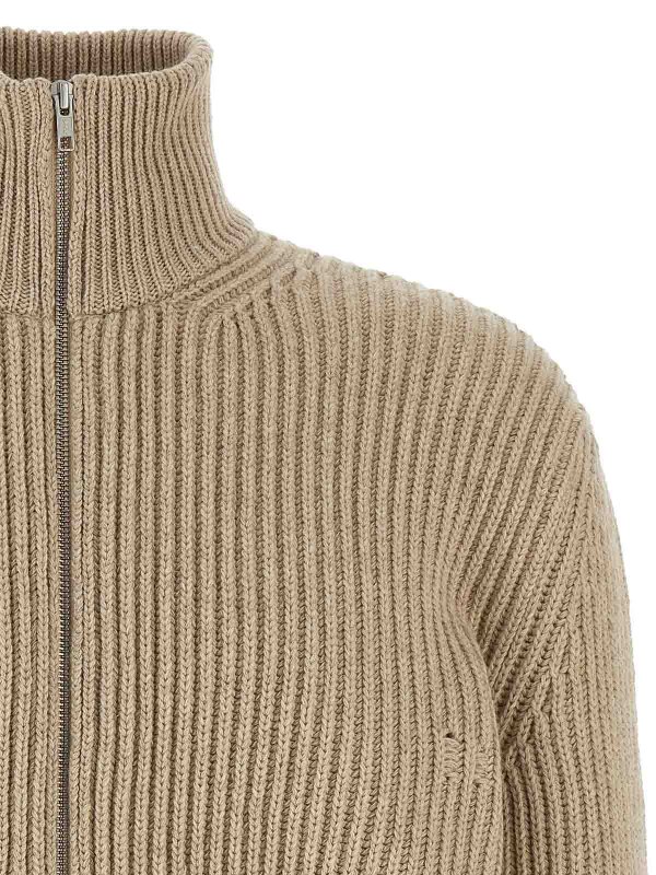 The Best Shops MM6 MAISON MARGIELA: Cardigans - Cardigan - Beige