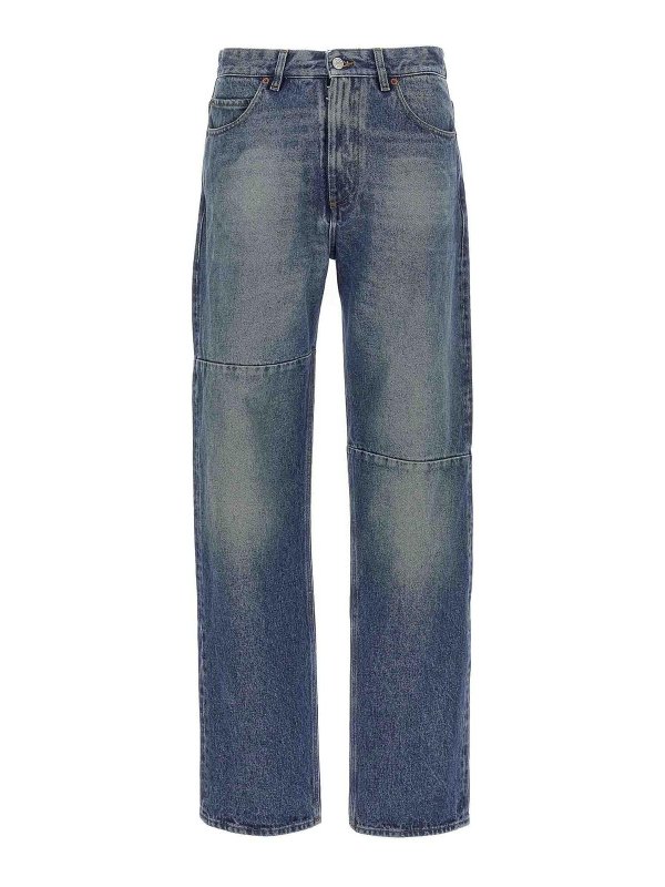MM6 MAISON MARGIELA: jeans bootcut - Jeans cuciture asimmetriche