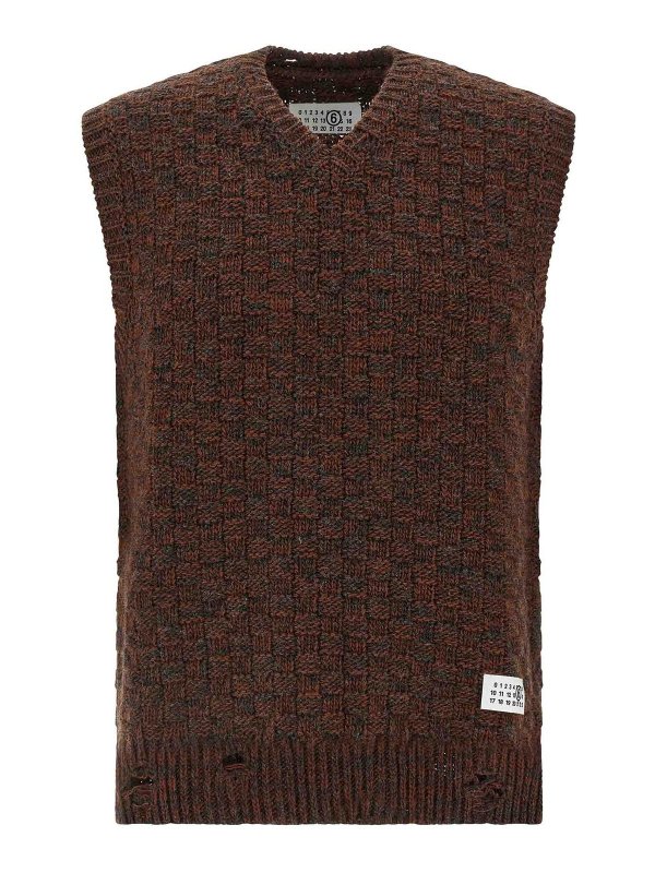 MM6 MAISON MARGIELA: vests - Knitted Vest