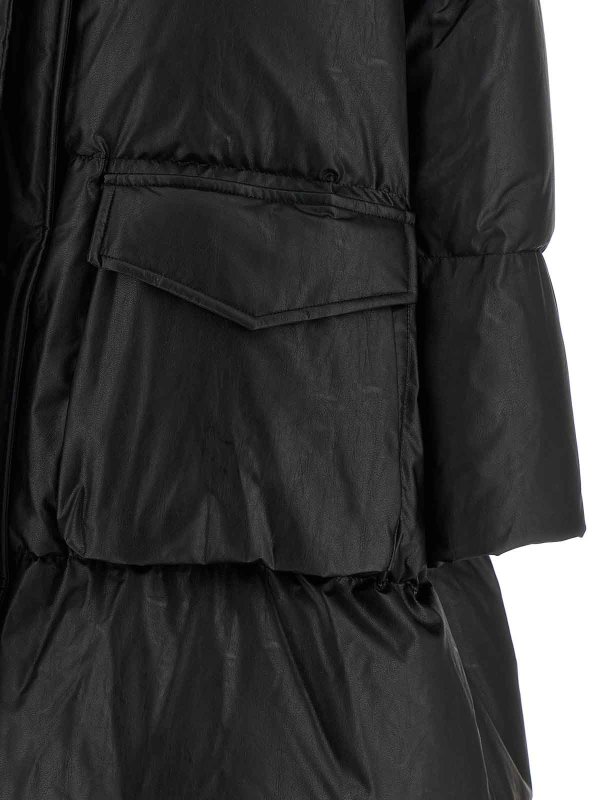 MM6 Maison Margiela Scarf Down Jacket - Black