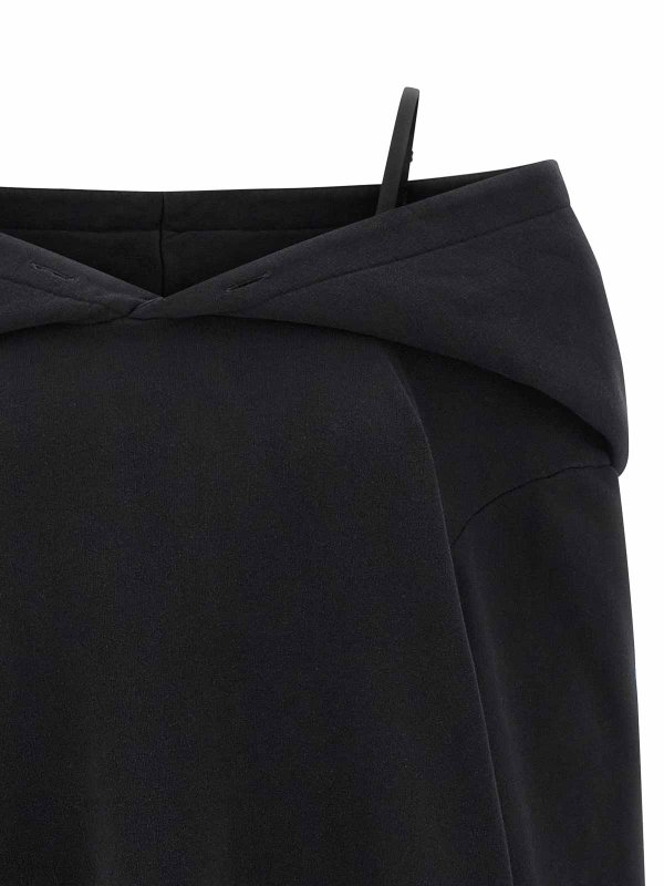 The Best Shops MM6 MAISON MARGIELA: knee length dresses - Off-Shoulder Hooded Dress