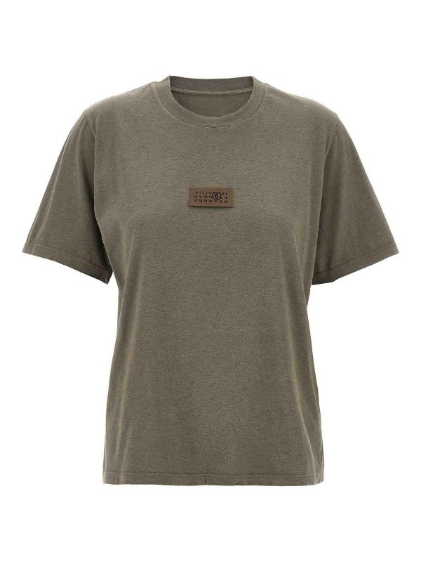 MM6 MAISON MARGIELA: T-shirts - T-Shirt - Gris