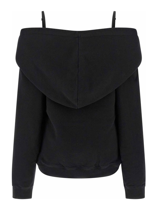 MM6 MAISON MARGIELA: Sweatshirts & Sweaters online - Off-Shoulder Hoodie