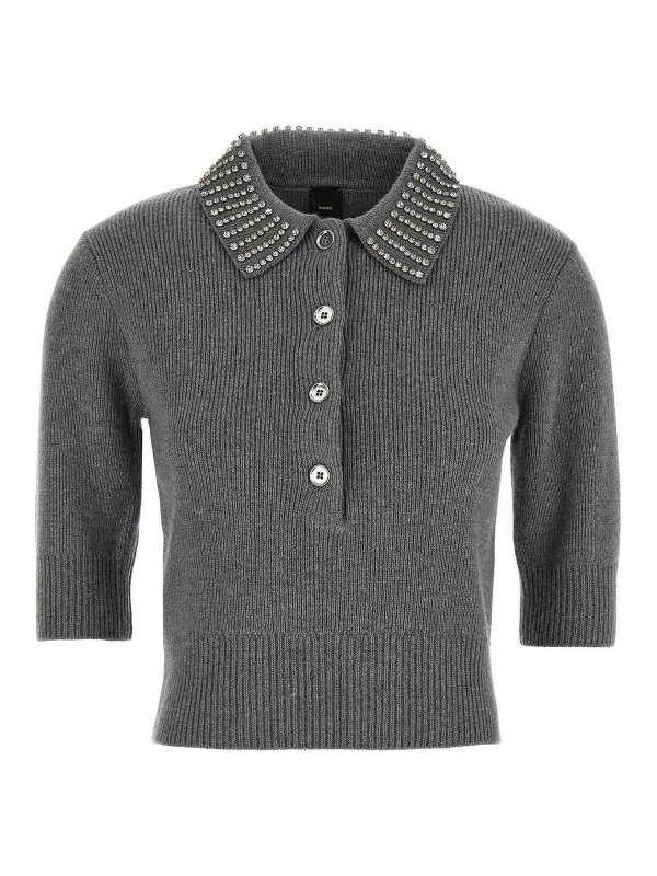 Pinko: Cardigans - Cardigan - Gris