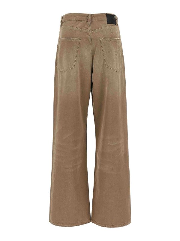 R13: bootcut jeans online - Damon Pleated Jeans