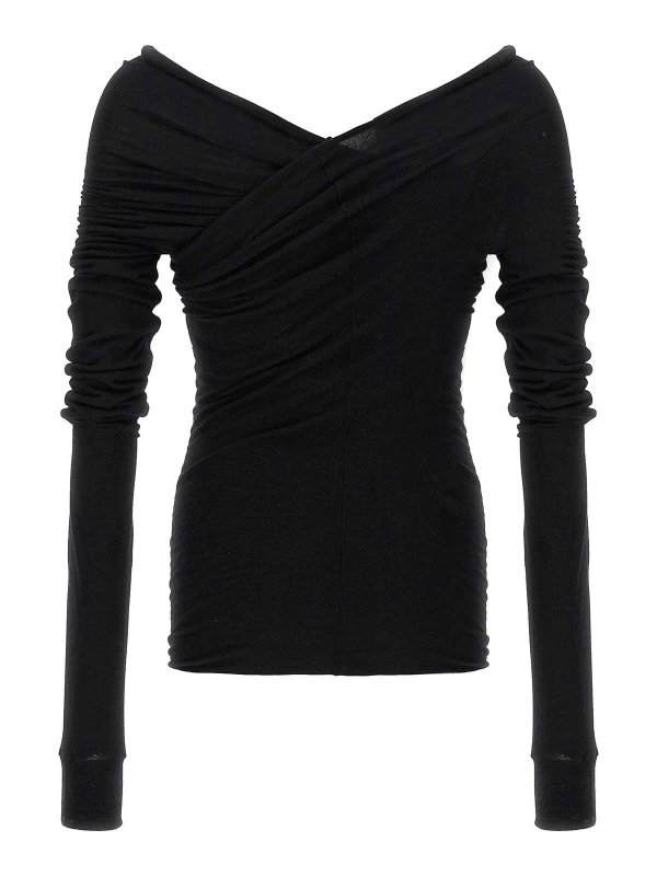 RICK OWENS: Tシャツ online - Tシャツ - 黒