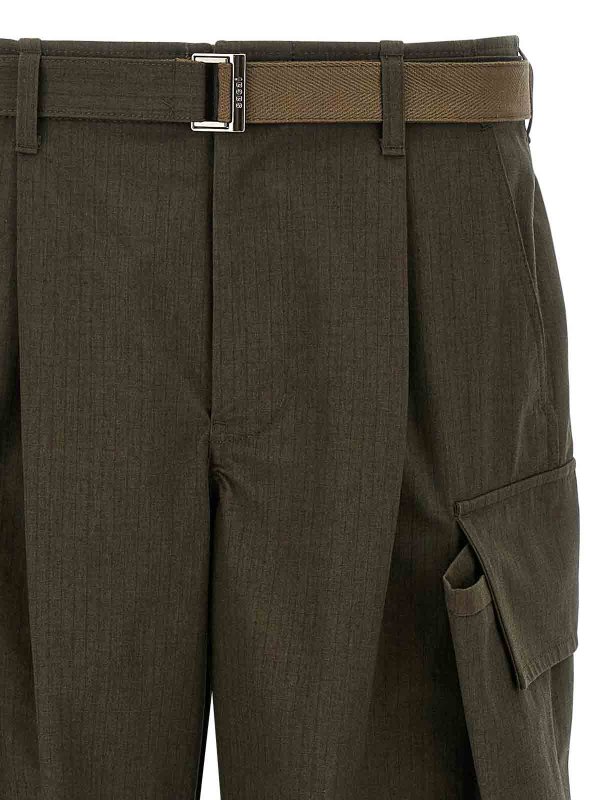 The Best Shops Sacai: casual trousers - Rip Stop Pants