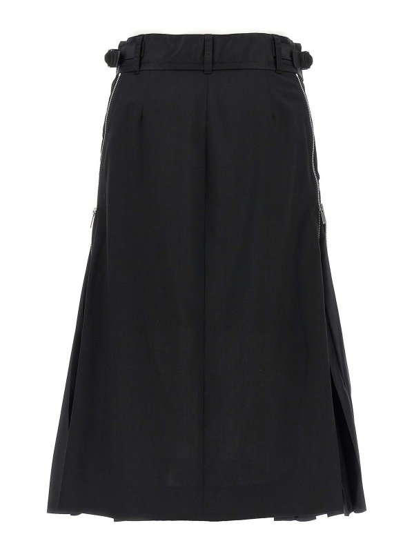 Sacai: Knielange und Midi Röcke online - Midirock - Schwarz