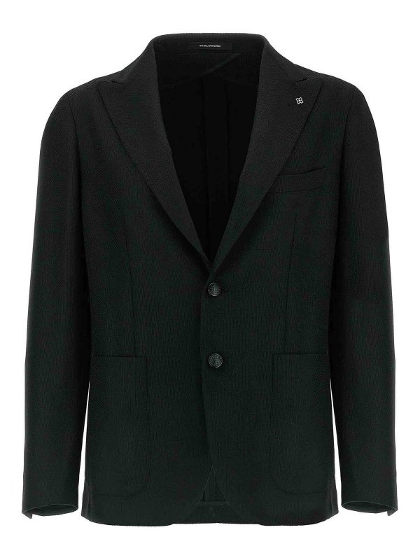 TAGLIATORE: blazers - Micro Squares Blazer