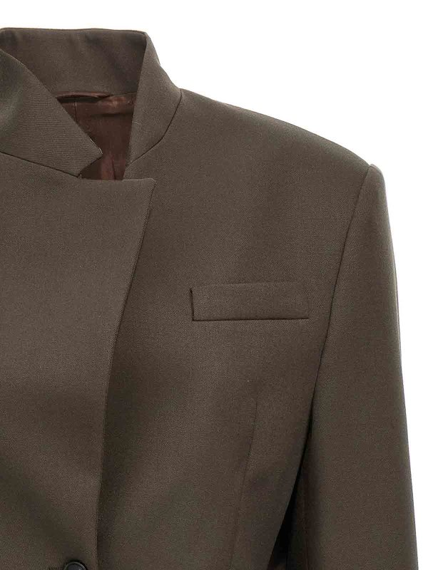 The Best Shops The Attico: blazers - Maxi Shoulder Strap Blazer