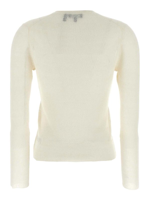 Theory: crew necks online - Viscose Linen Sweater