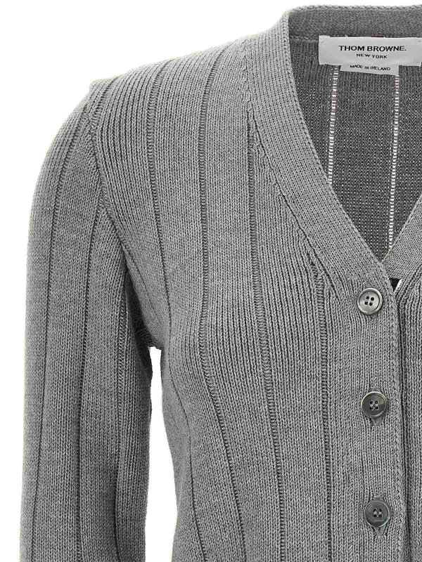 The Best Shops THOM BROWNE: Cárdigans - Cárdigan - Gris