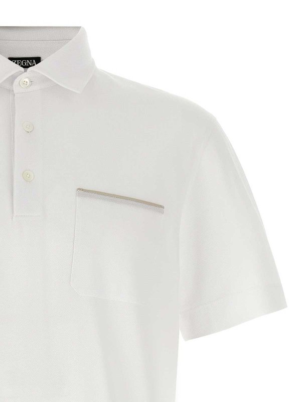 The Best Shops ZEGNA: Polos - Polo - Blanco