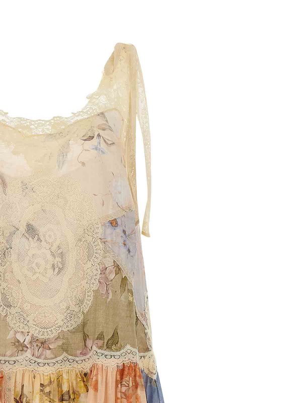 The Best Shops ZIMMERMANN: Knielange Kleider - Knielanges Kleid - Bunt