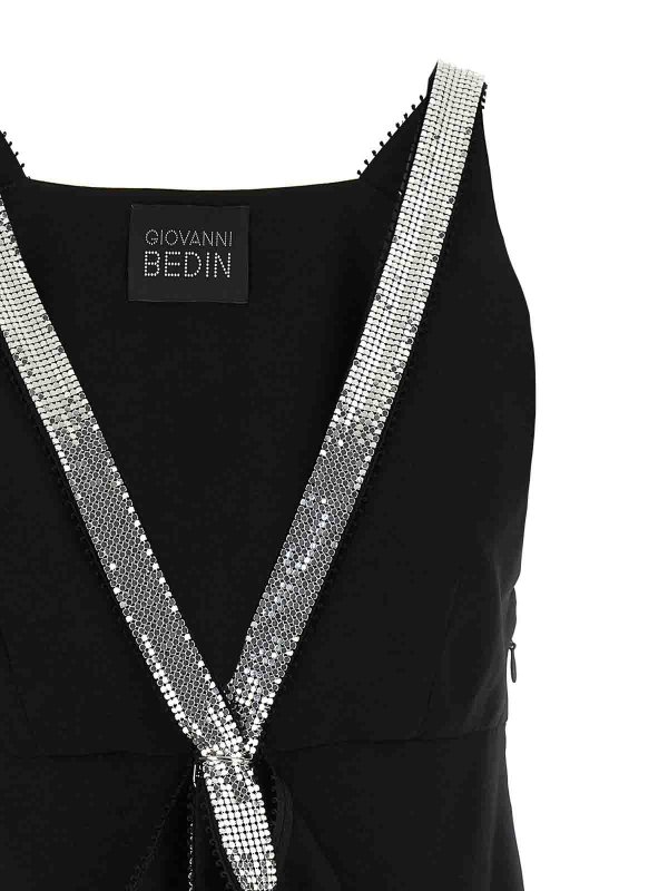 ワンピース GIOVANNI BEDIN Studded ribbon dress Giovanni Bedin Studded Ribbon Dress - Black - Women
