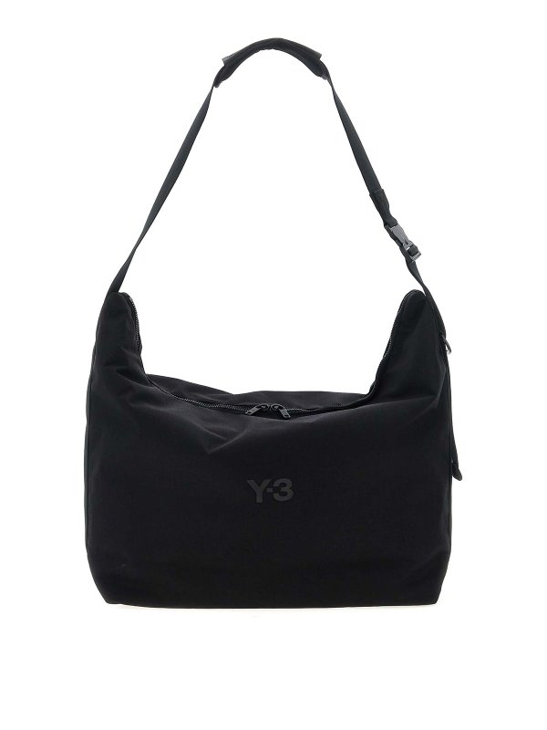 Y-3: Schultertaschen - Schultertasche - Schwarz