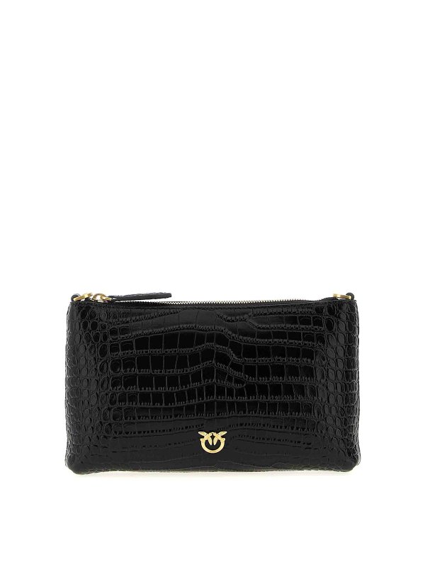 Pinko: cross body bags - Flat Horizontal Mini Crossbody Bag