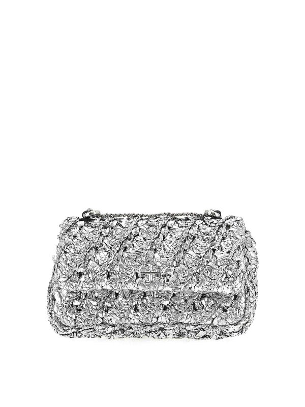 TORY BURCH: Sacs portés épaule  - Sac Porté Épaule - Argent