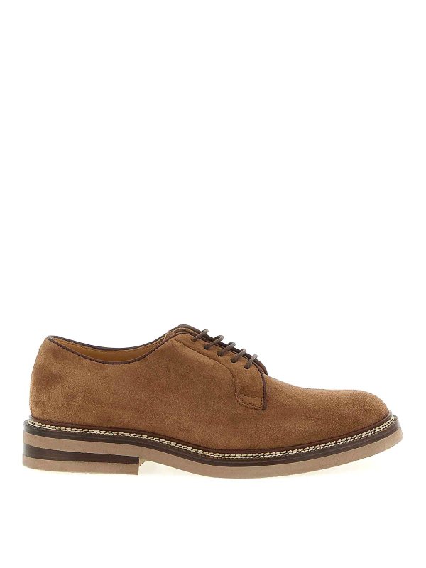 BRUNELLO CUCINELLI: classic shoes - Suede Derby