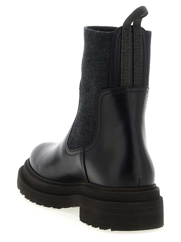 The Best Shops BRUNELLO CUCINELLI: ankle boots - Precious Loop Detail Ankle Boots