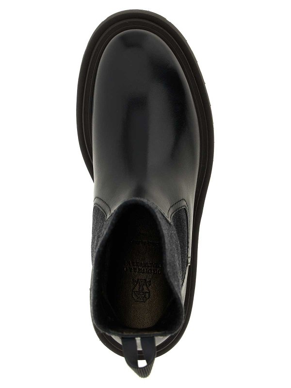 Precious Loop Detail Ankle Boots shop online: BRUNELLO CUCINELLI