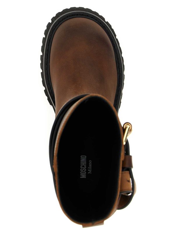 ブーツ - ブラウン shop online: MOSCHINO