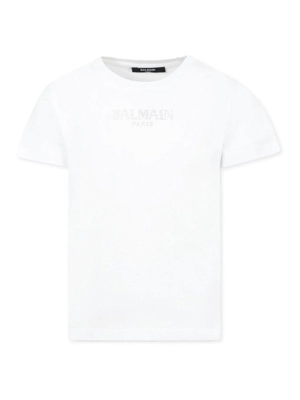 Balmain: blouses - T-shirt and white pole