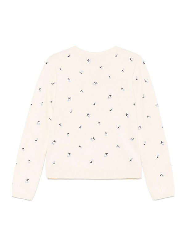 Bonpoint: U-Boot-Ausschnitt online - U-Boot-Pullover - Weiß