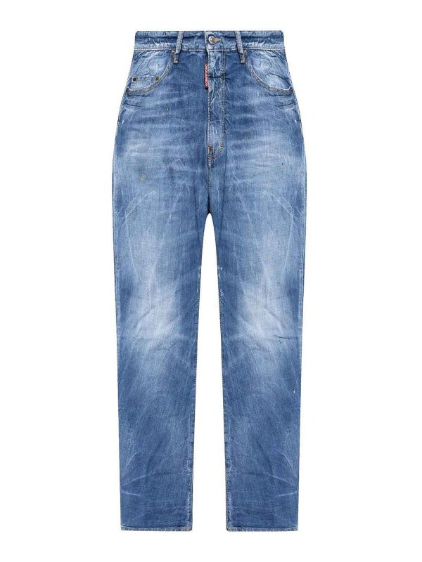 DSQUARED2: Bootcut - Bootcut Jeans - Blau