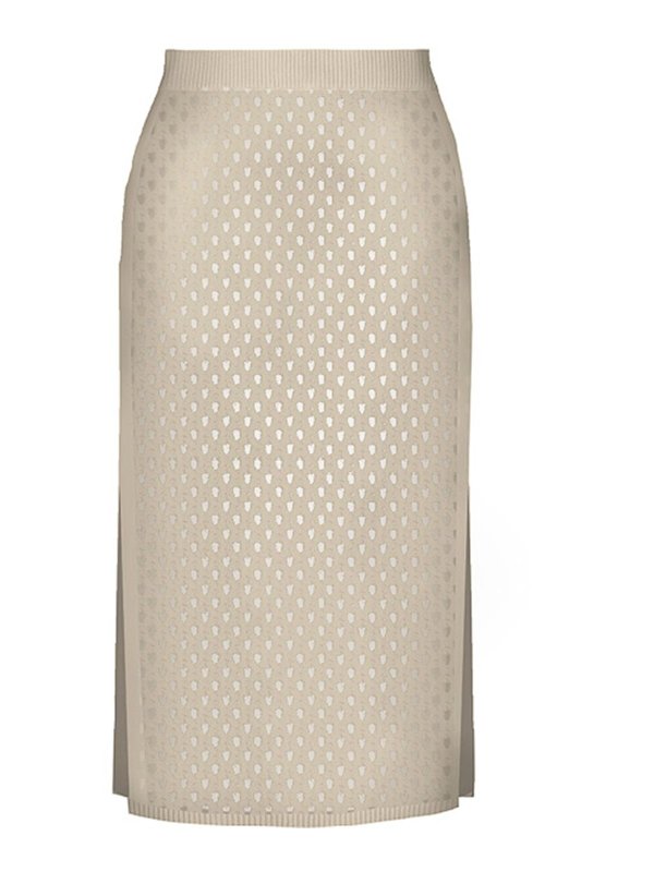 MC2 SAINT BARTH: ニーレングススカート＆ミディ丈 - 膝丈/ミディスカート - 黒