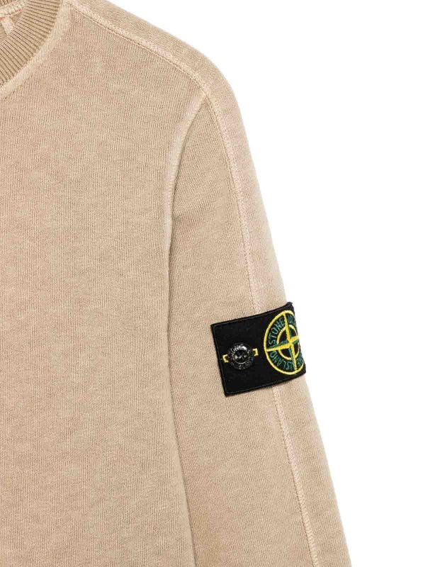 The Best Shops STONE ISLAND: U-Boot-Ausschnitt - U-Boot-Pullover - Camel