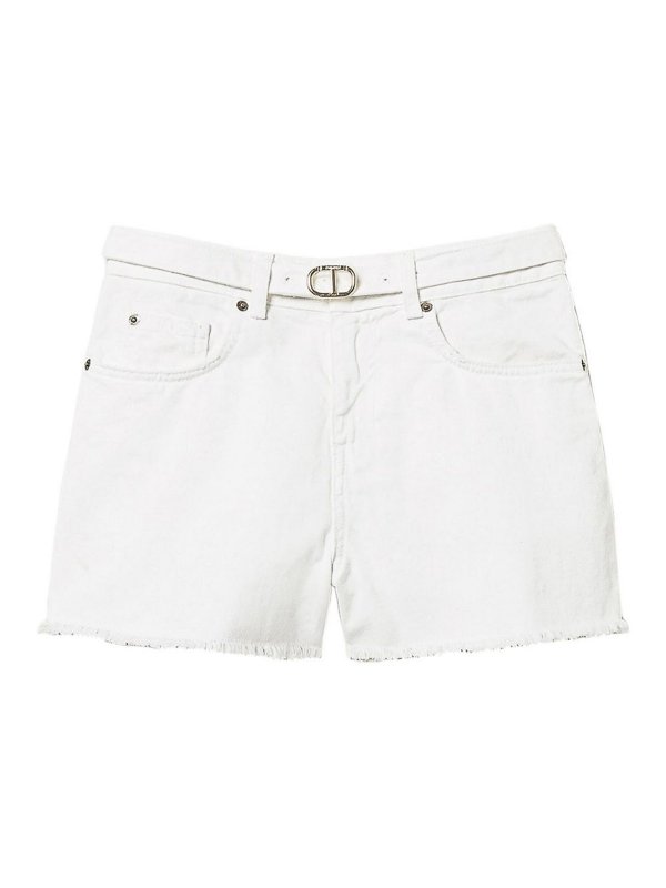 TWINSET: Trousers Shorts - Pantaloncini Denim