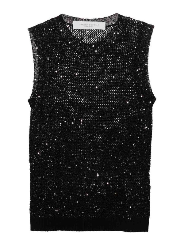 GOLDEN GOOSE: Tops und Tank Tops - Top - Schwarz