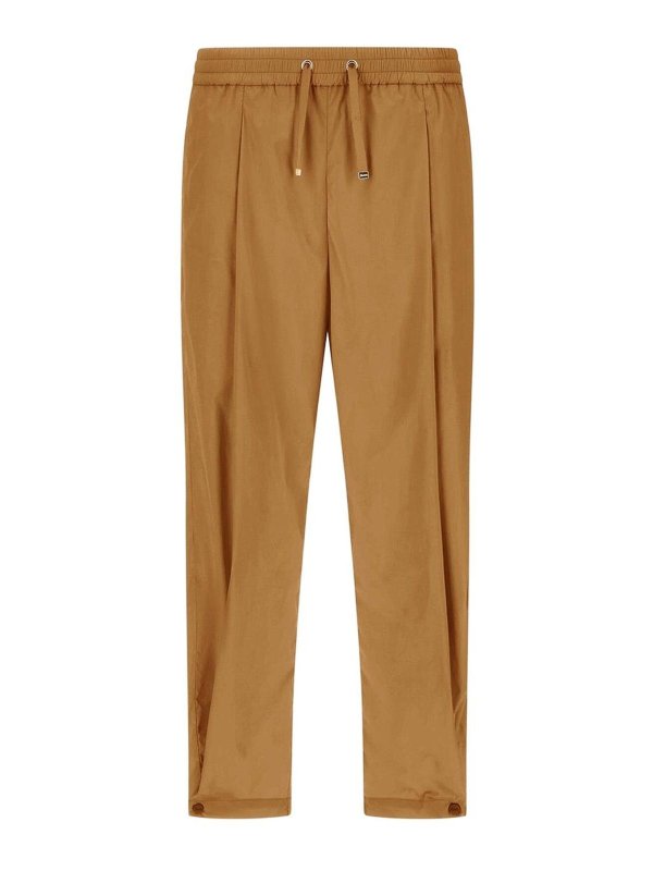 HERNO: pantaloni casual - Pantaloni Cammello