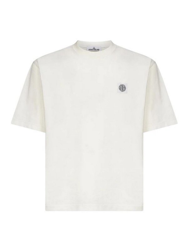 STONE ISLAND: T-shirts - T-Shirt - Weiß