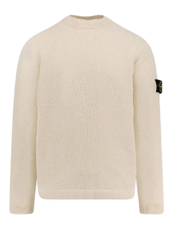 STONE ISLAND: Col bateau - Pull Col Bateau - Taupe