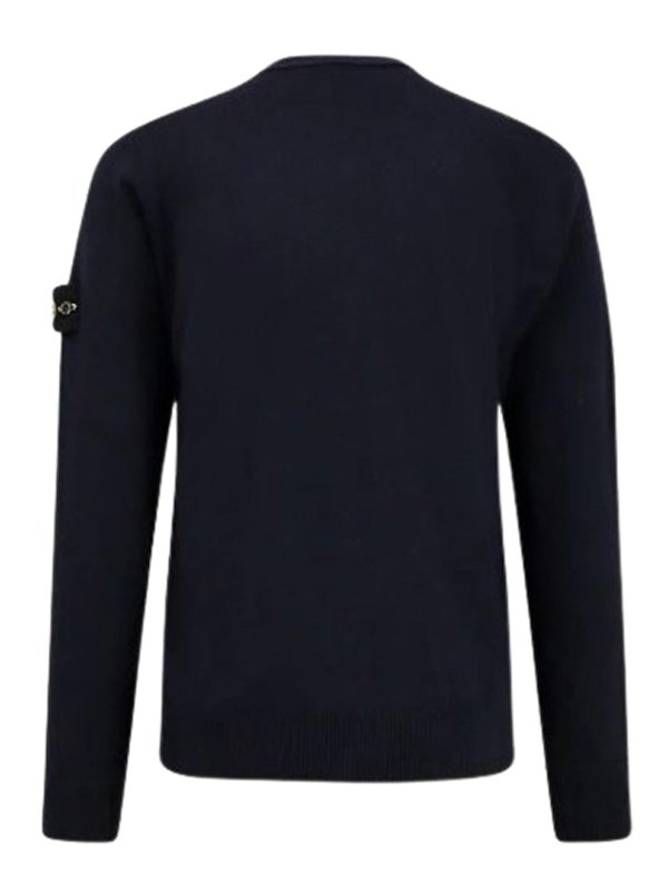 STONE ISLAND: Escotes barcos online - Suéter Con Escote Barco - Azul