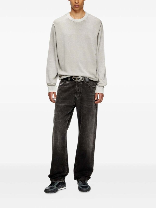 DIESEL: U-Boot-Ausschnitt online - U-Boot-Pullover - Schwarz