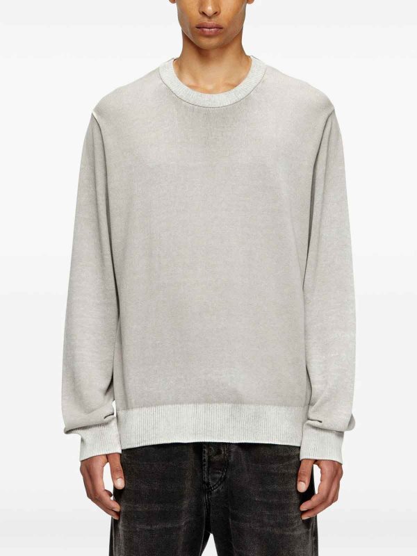 The Best Shops DIESEL: U-Boot-Ausschnitt - U-Boot-Pullover - Schwarz