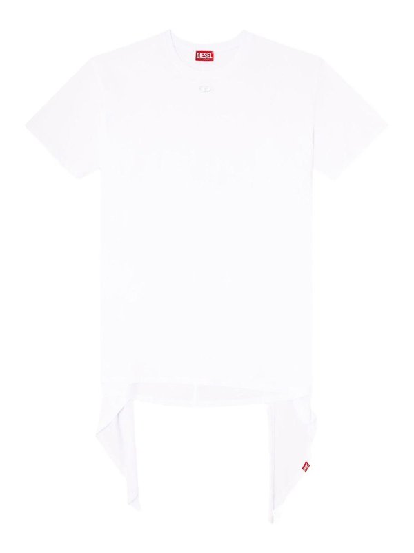 DIESEL: Tシャツ - ボートネック - 黒