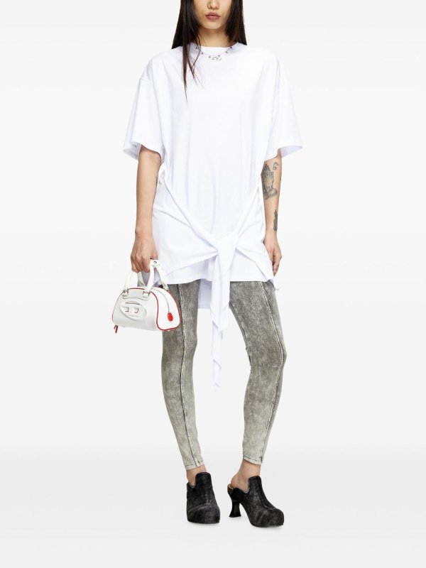 DIESEL: Tシャツ online - ボートネック - 黒