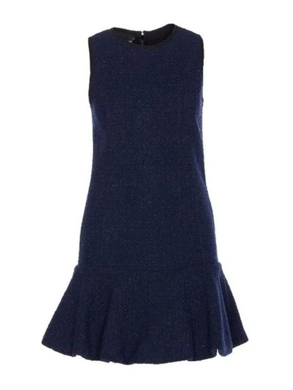 Pinko: Knielange Kleider - Knielanges Kleid - Blau