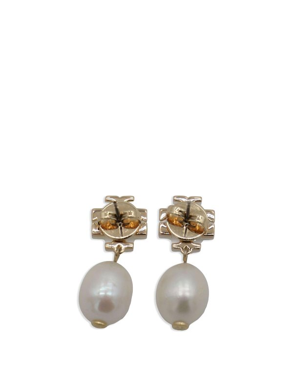 TORY BURCH: Earrings online - Bijoux Gold/Pearl