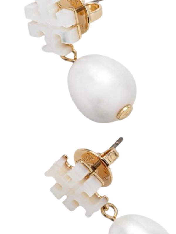 The Best Shops TORY BURCH: Earrings - Bijoux Gold/Pearl