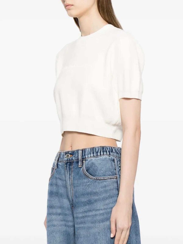 The Best Shops ALEXANDER WANG: Suéteres con cuello pico - Suéter Cuello Redondo - Blanco