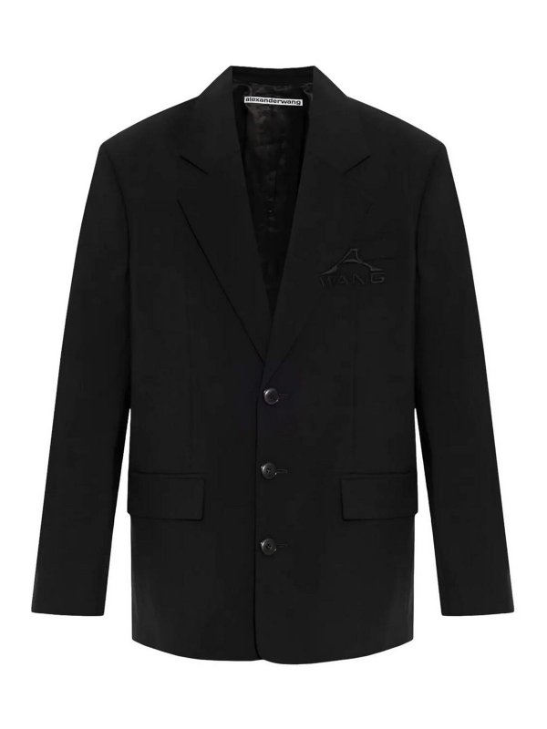 ALEXANDER WANG: カジュアルジャケット - カジュアルジャケット - 黒