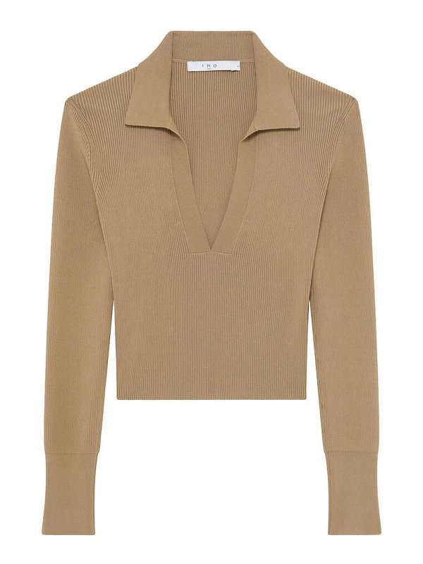 Iro: クルーネック - クルーネック - ブラウン